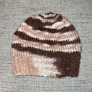 Hand made Brown Tie-Dye Beanie